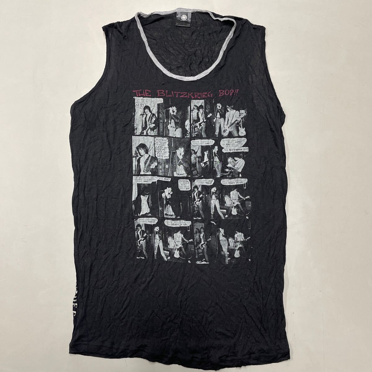 Ramones Ramones Hysteric Grammar Hysteric Glamour Ryeve Top Top, Япония, сделанная в Японии Black Black