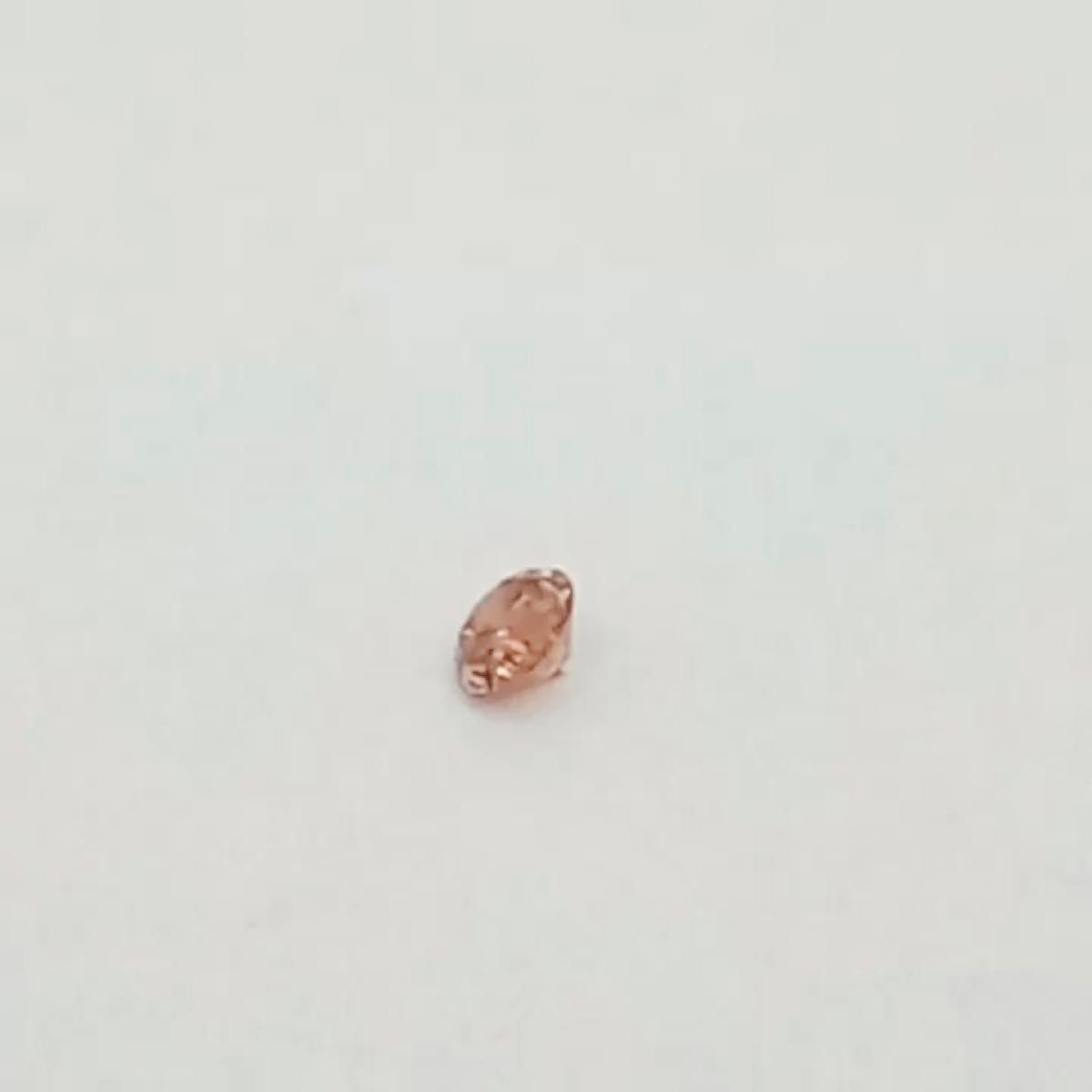 天然ピンクダイヤモンドルース　0.074ct 中央宝石ソーティング