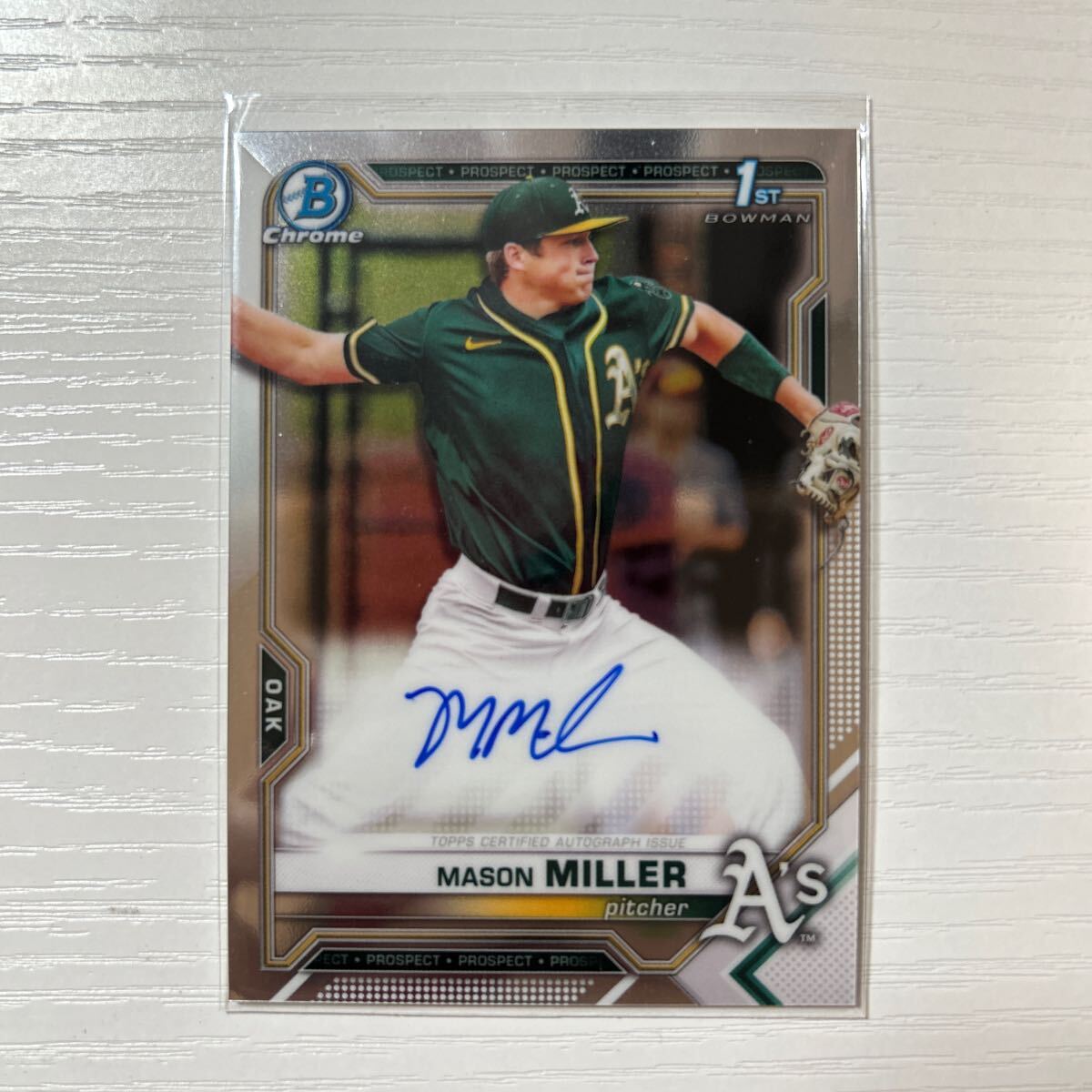 2021 Bowman Draft Mason Miller autoの画像1