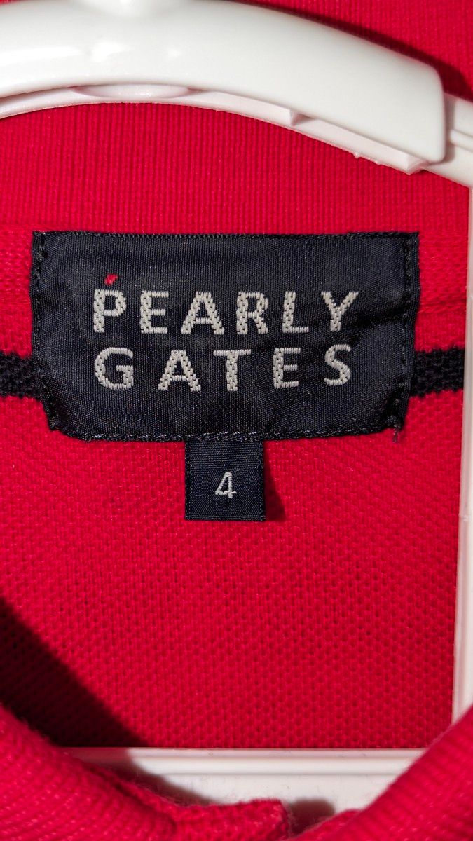 パーリーゲイツ PEARLY GATES  半袖ポロシャツ　レッド