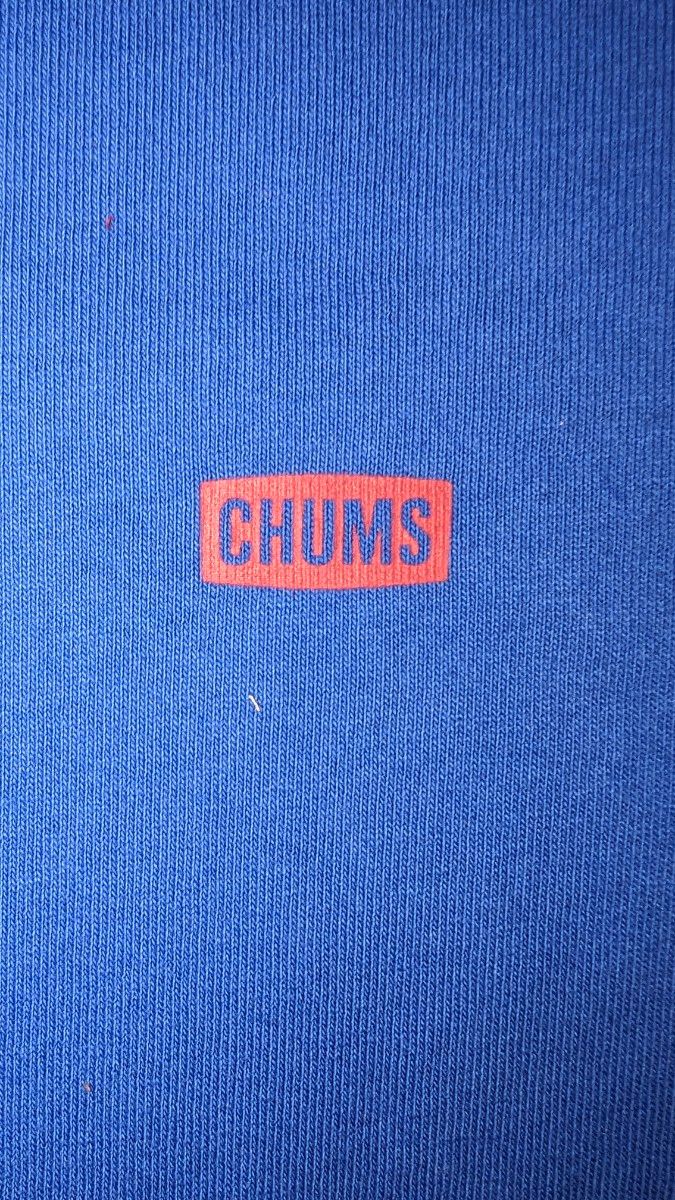 CHUMS 半袖Tシャツ（ タグ付 ）ブービーバックプリント　ブルー