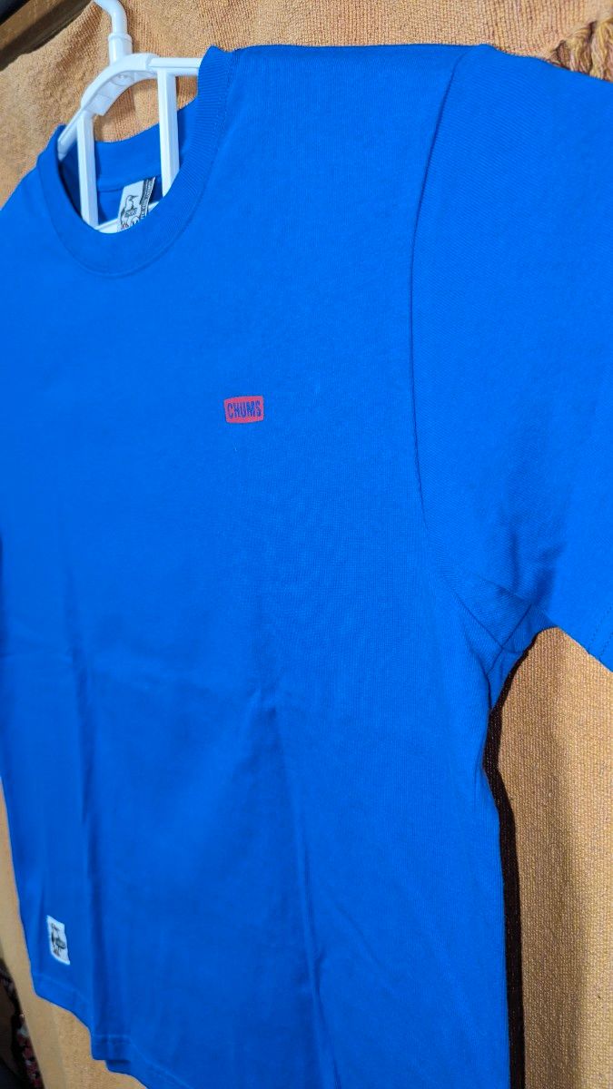 CHUMS 半袖Tシャツ（ タグ付 ）ブービーバックプリント　ブルー