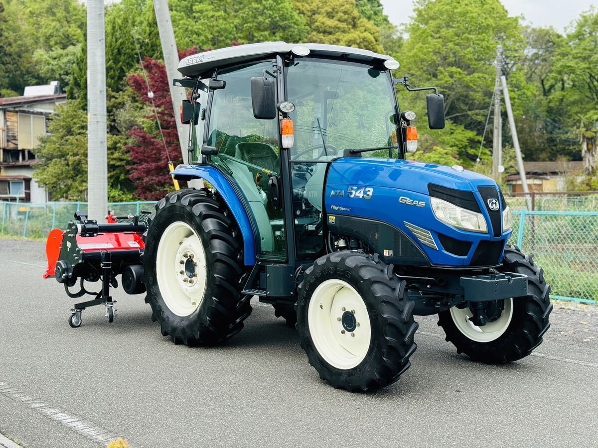* Iseki tractor NTA543 * 54 horse power * 587 hour * high speed * air conditioner cabin *kobasi rotary FTE220