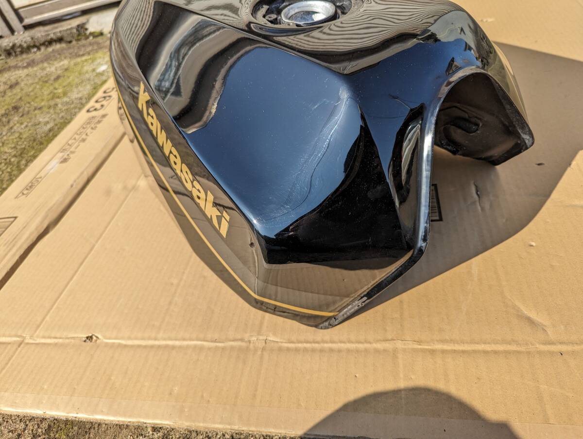 カワサキ GPZ900R A6 A14 純正 タンク 仏壇カラー ブラック NINJA エボニー×パールコスミックグレー 外装一式出品中の画像5