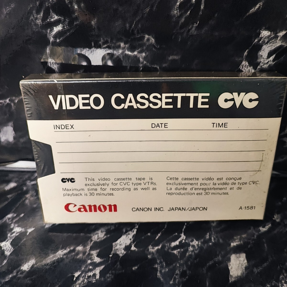 [ unopened ] Canon CVC compact video cassette tape V30 COMPACT VIDEO CASSETTE 1980 Showa era 55 year 
