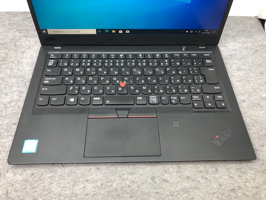 【Lenovo】ThinkPad X1 Carbon 6th 20KGSDKF01 Corei5-8350U 8GB SSD256GB NVMe WEBカメラ Windows10Pro 14inch フルHD 中古ノートPCの画像2