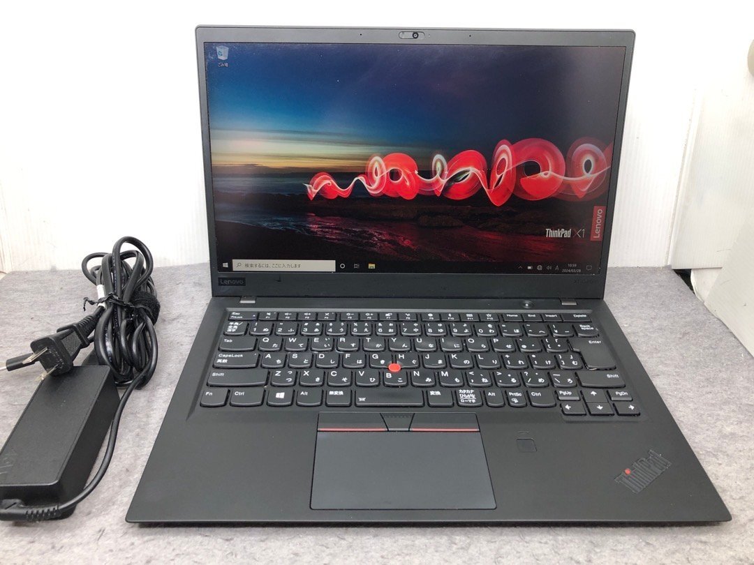 【Lenovo】ThinkPad X1 Carbon 6th 20KGSDKF01 Corei5-8350U 8GB SSD256GB NVMe WEBカメラ Windows10Pro 14inch フルHD 中古ノートPCの画像1