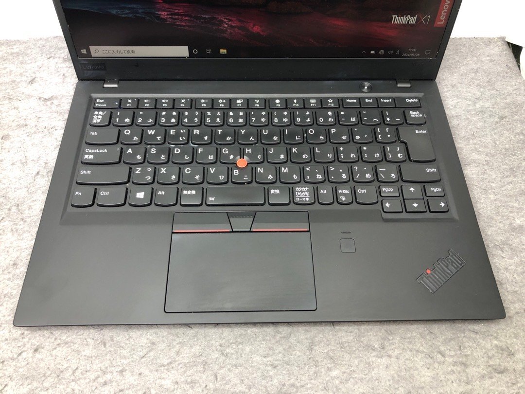 【Lenovo】ThinkPad X1 Carbon 6th 20KGSDKF01 Corei5-8350U 8GB SSD256GB NVMe WEBカメラ Windows10Pro 14inch フルHD 中古ノートPCの画像2