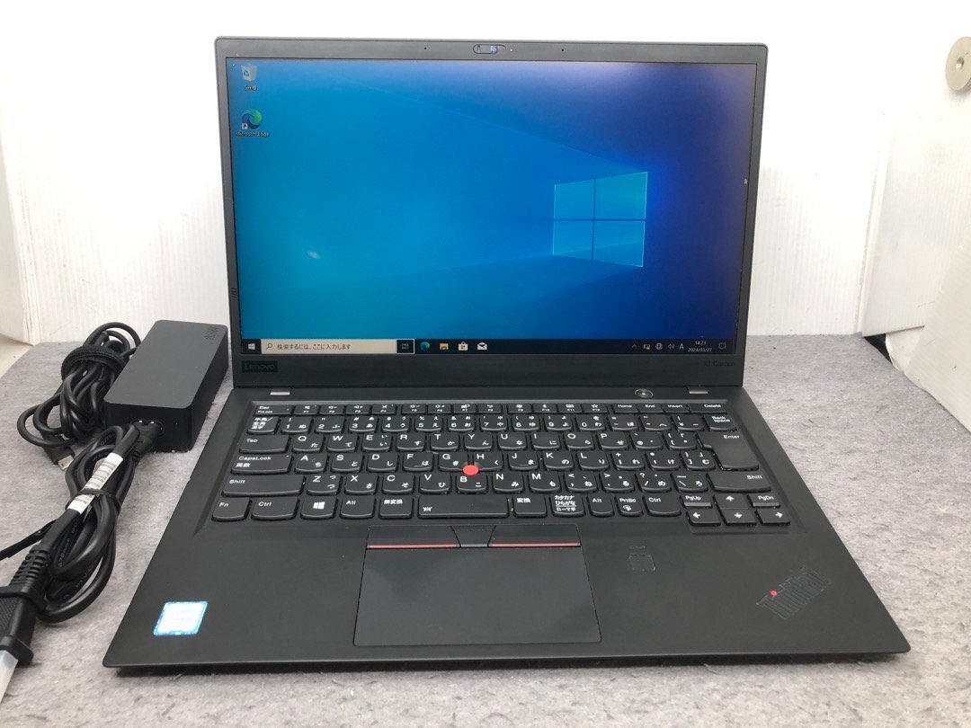 【Lenovo】ThinkPad X1 Carbon 6th 20KGSDKF01 Corei5-8350U 8GB SSD256GB NVMe WEBカメラ Windows10Pro 14inch フルHD 中古ノートPCの画像1