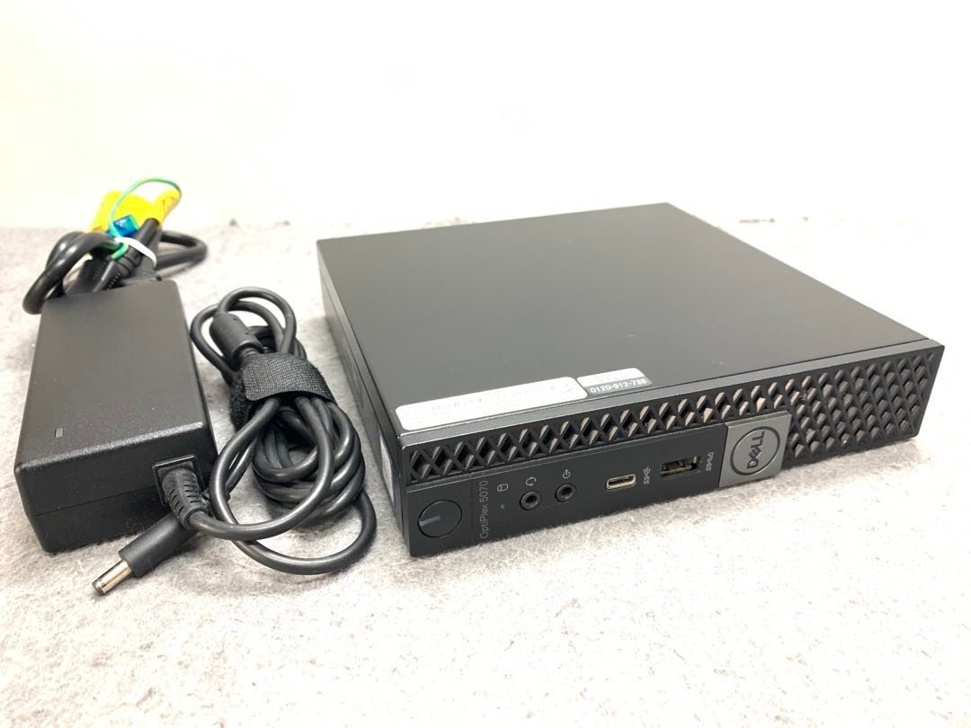 【DELL】OPTIPLEX 5070 Micro Corei5-9500T メモリ16GB SSD512GB Windows10Pro 中古 小型デスクトップパソコンの画像1