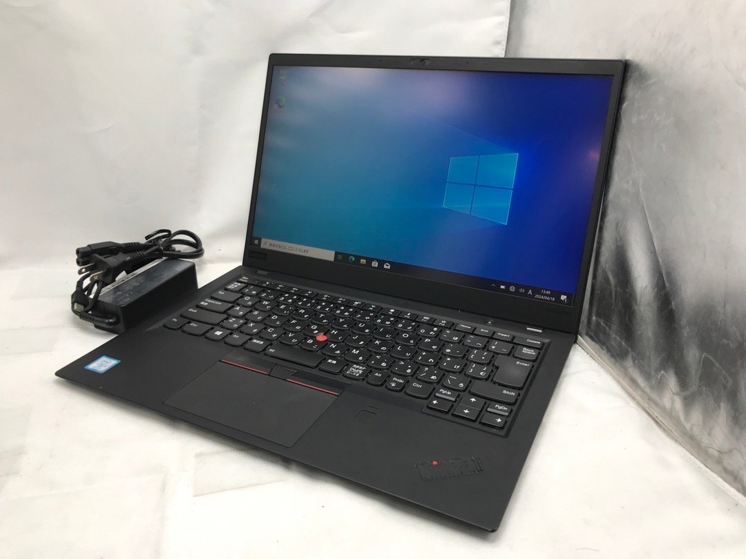 【Lenovo】ThinkPad X1 Carbon 6th 20KGS0BN00 Corei5-8350U 8GB SSD256GB NVMe WEBカメラ Windows10Pro 14inch FHD 中古ノートPC_画像1