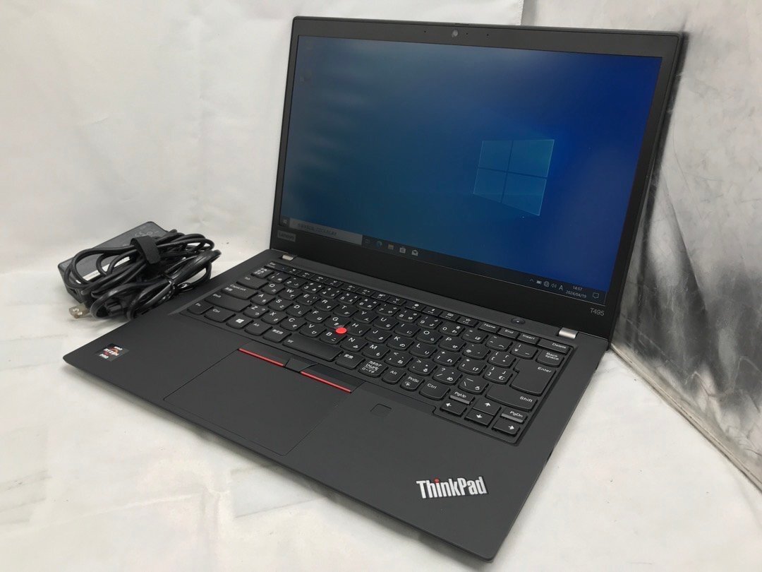 【Lenovo】ThinkPad T495 20NKS0HP26 Ryzen 5 PRO 3500U w メモリ8GB SSD256GB NVMe WEBカメラ Windows10Pro 14inch FHD 中古ノートPC_画像1