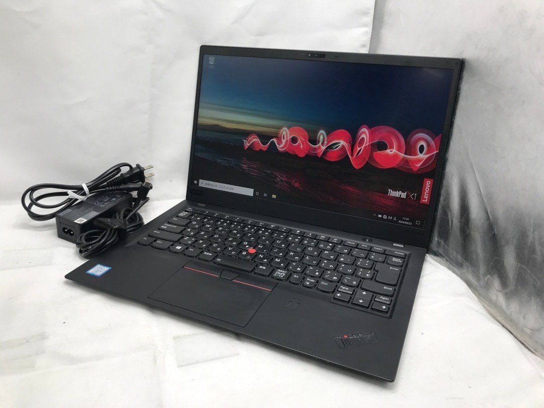 【Lenovo】ThinkPad X1 Carbon 6th 20KH004LJP Core i5-8350U 16GB SSD256GB NVMe WEBカメラ Windows10Pro 14inch 中古ノートPCの画像1