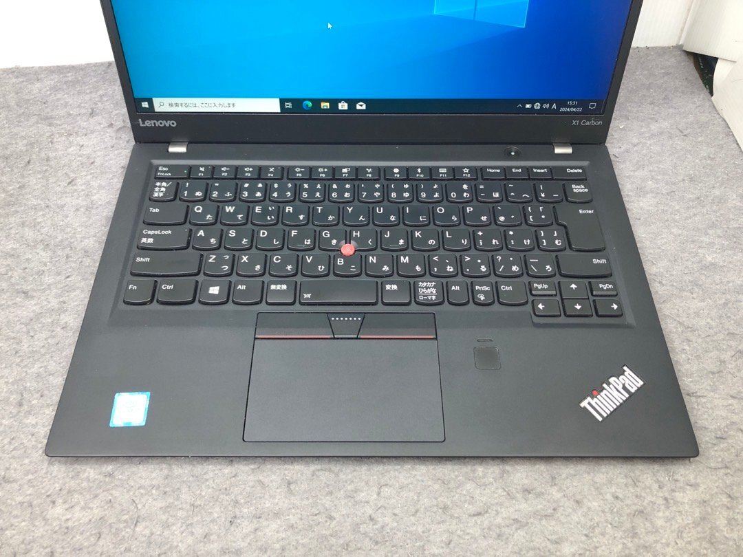 【Lenovo】ThinkPad X1 Carbon 5th 20HQS5PP03 Corei7-7600U 16GB SSD512GB NVMe WEBカメラ Windows10Pro 14inch WQHD 中古ノートPCの画像2