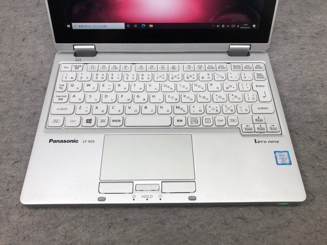 【Panasonic】Let'snote CF-RZ6 Corei5-7Y57 8GB SSD256GB Windows10Pro タッチパネル対応 10.1インチ 中古ノートPC 累積使用6840時間_画像3