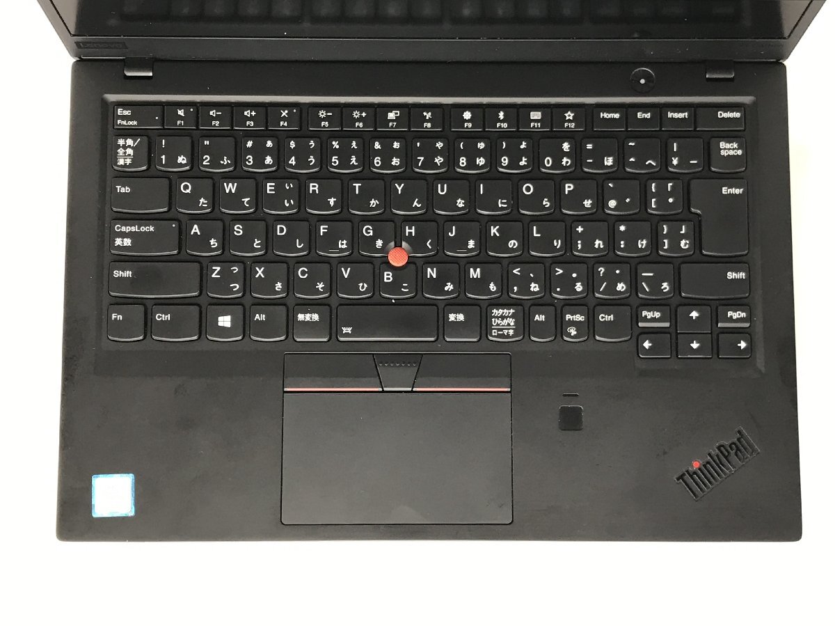ジャンク【Lenovo】ThinkPad X1 Carbon 6th Core i5-8350U 8GB SSD256GB NVMe Windows10Pro 14inch FHD 中古ノートPC タッチパネル反応鈍いの画像2