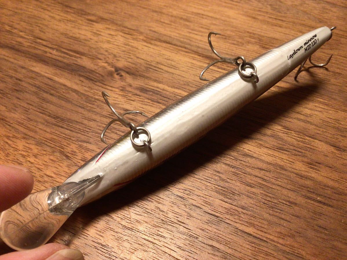 X★良品★NORIES ノリーズ LAYDOWN MINNOW MID 110F レイダウンミノーMID 110F“フローティング”「ロックオンプレミアムハス」の画像6