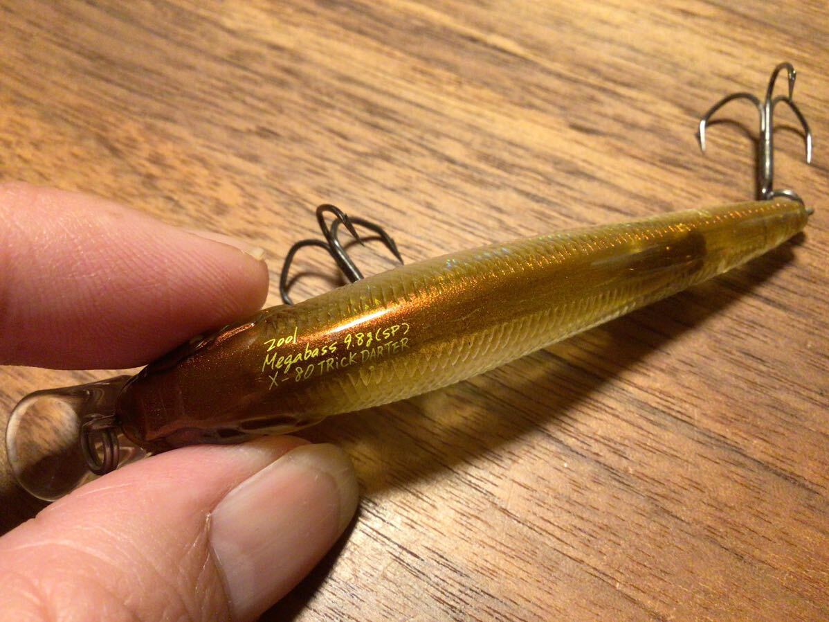 Y★超美品★Megabass メガバス X-80 Trick Darter X-80トリックダーター エックスハチマル トリックダーター「GP ILファントム」ミノー_画像3