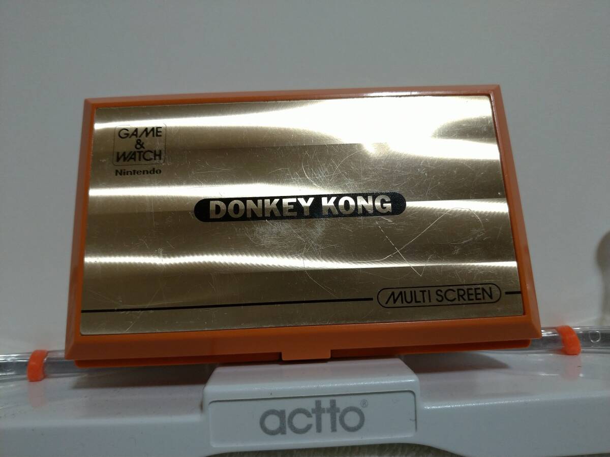 【美品】任天堂ゲームウォッチ　ドンキーコング　箱説付★Nintendo GAME&WATCH DONKEY KONG DK-52_画像2