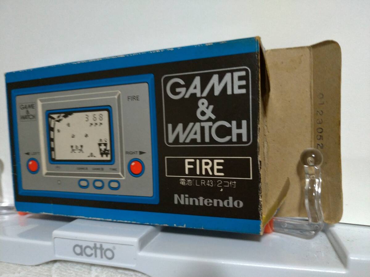 [ прекрасный товар ] nintendo Game & Watch fire коробка мнение есть *Nintendo GAME&WATCH FIRE RC-04