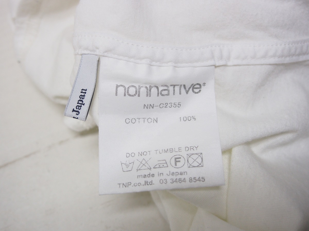 13SS nonnative Nonnative floral print pocket T-shirt cut and sewn white white size 0 NN-C2355 409J