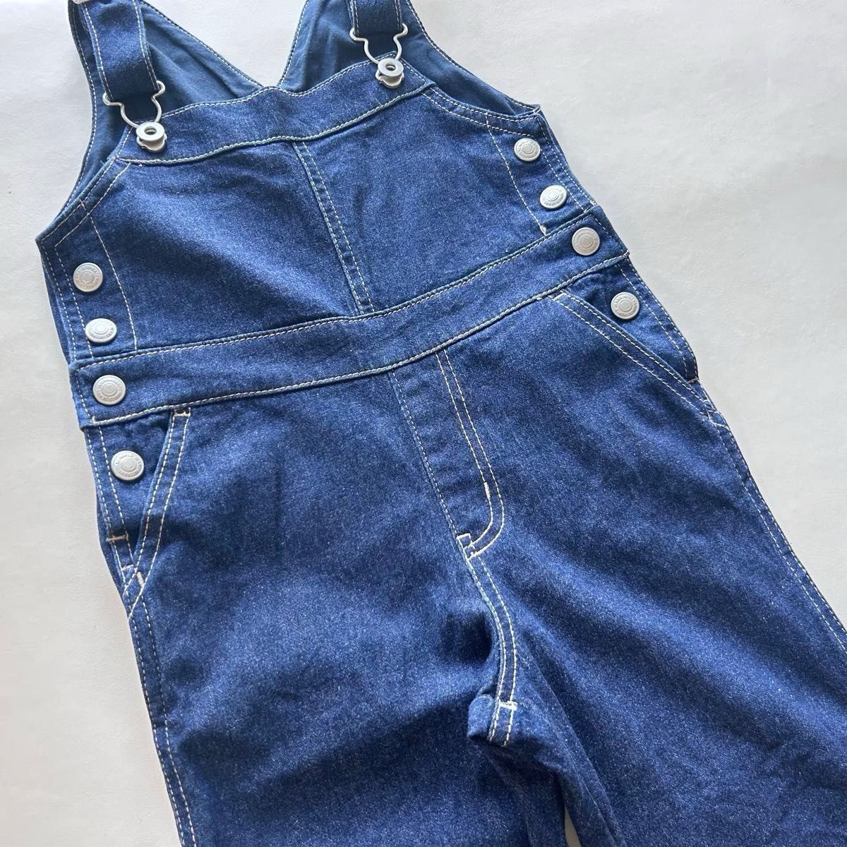 ビーミングバイビームス デニム フレア サロペット オーバーオール beams b:ming denim インディゴ オールイン