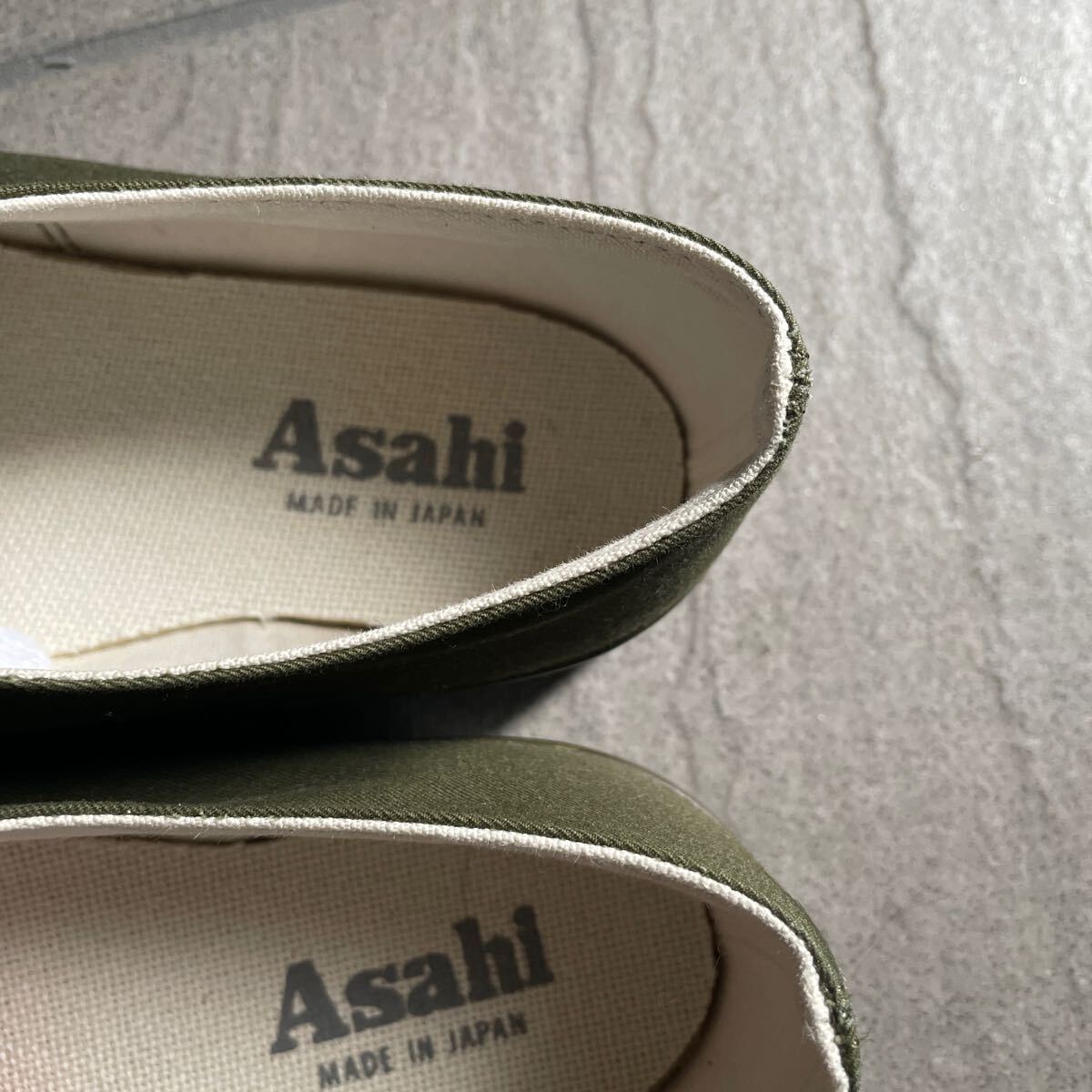 アサヒ Asahi Deck トップサイダー デッキシューズ ベンタイル 25.5cm Olive の画像4