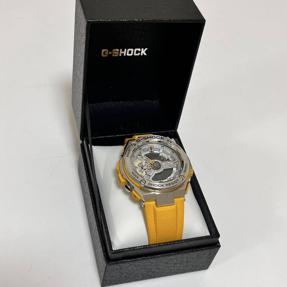 極美品】CASIO G-SHOCK GST-410 G-STEEL イエロー黄カシオ 極美品】CASIO G-SHOCK GST-410 G-STEEL イエロー黄カシオ