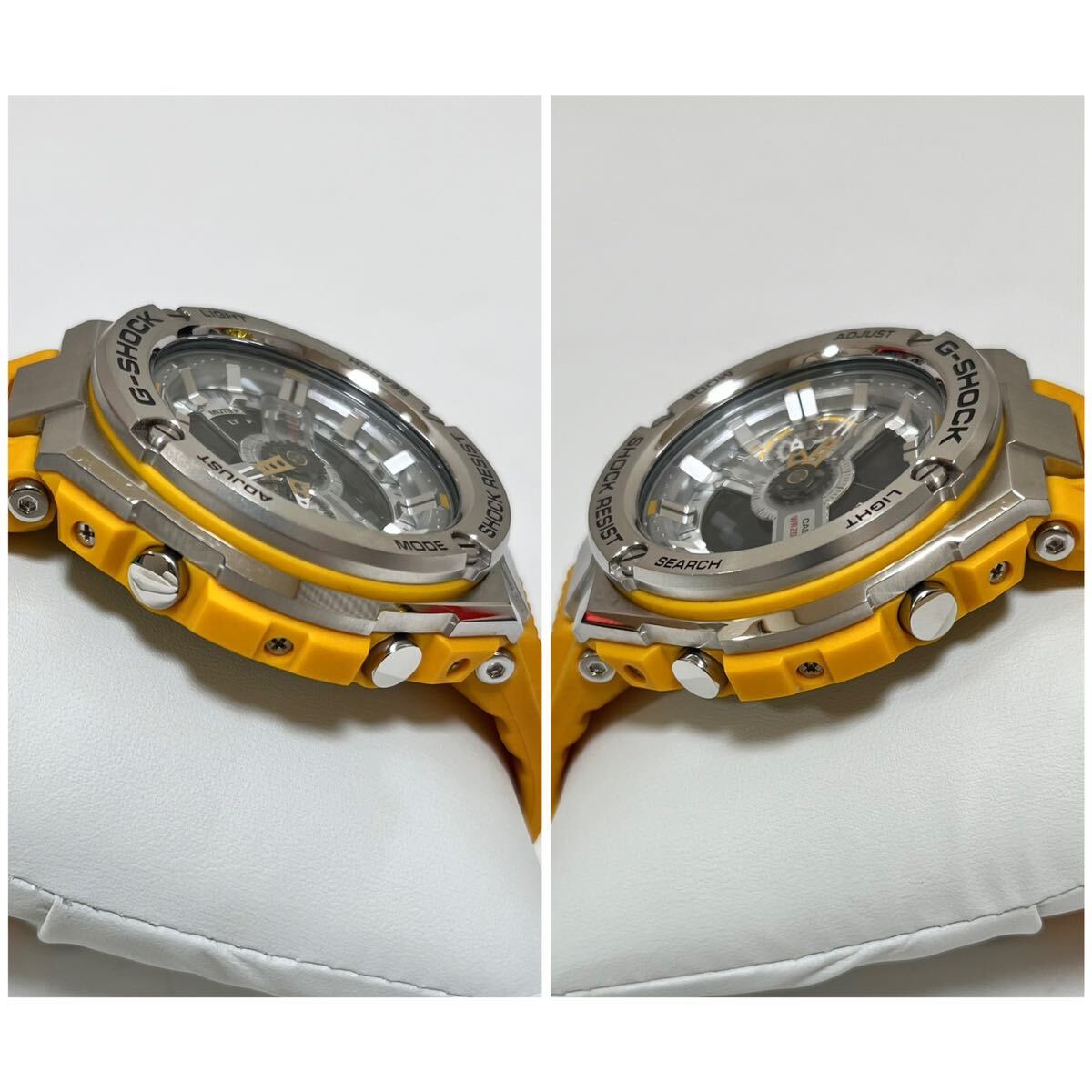 極美品】CASIO G-SHOCK GST-410 G-STEEL イエロー黄カシオ 極美品】CASIO G-SHOCK GST-410 G-STEEL イエロー黄カシオ