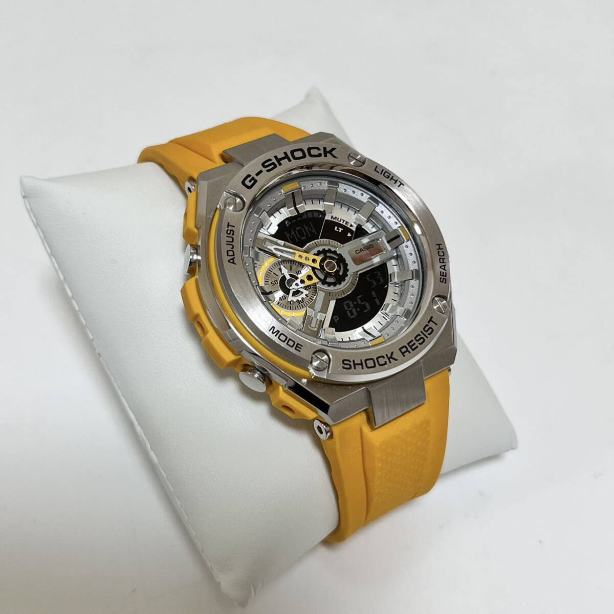 極美品】CASIO G-SHOCK GST-410 G-STEEL イエロー黄カシオ 極美品】CASIO G-SHOCK GST-410 G-STEEL イエロー黄カシオ