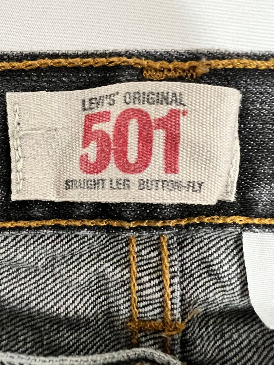 00s Levi's リーバイス 501 先染め ブラックデニム 黒 W42 ブラック パンツ