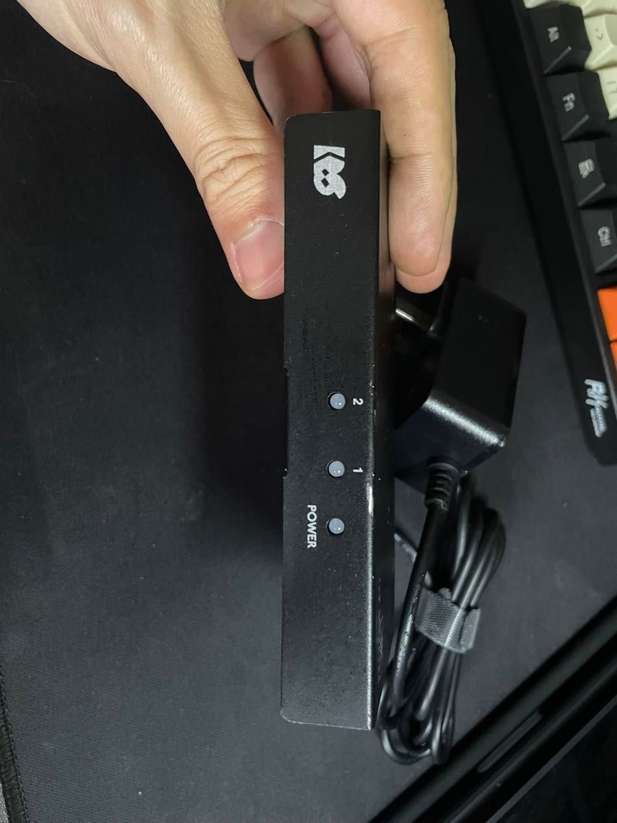  HDMI切替器(セレクター) 2入力1出力 4K(4096×2160)60Hz 選べる自動・手動切替機能  ブラック 