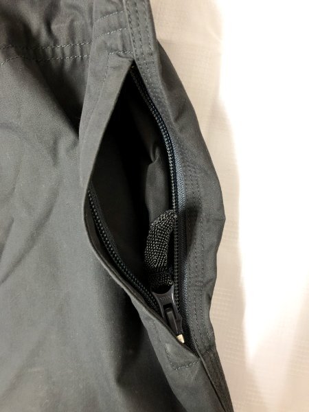 MODERM メンズ ジップ シャツ 半袖ジャケット M ダークグレー ポリエステルコットン_画像5