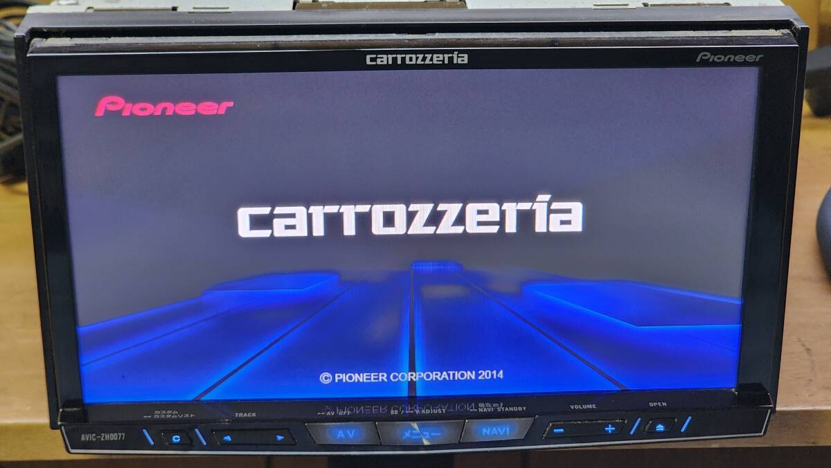 Pioneer カロッツェリア carrozzeria AVIC-ZH0077 HDD サイバー ナビ 地デジ フルセグ Bluetooth DVD 地図データ2014年の画像2