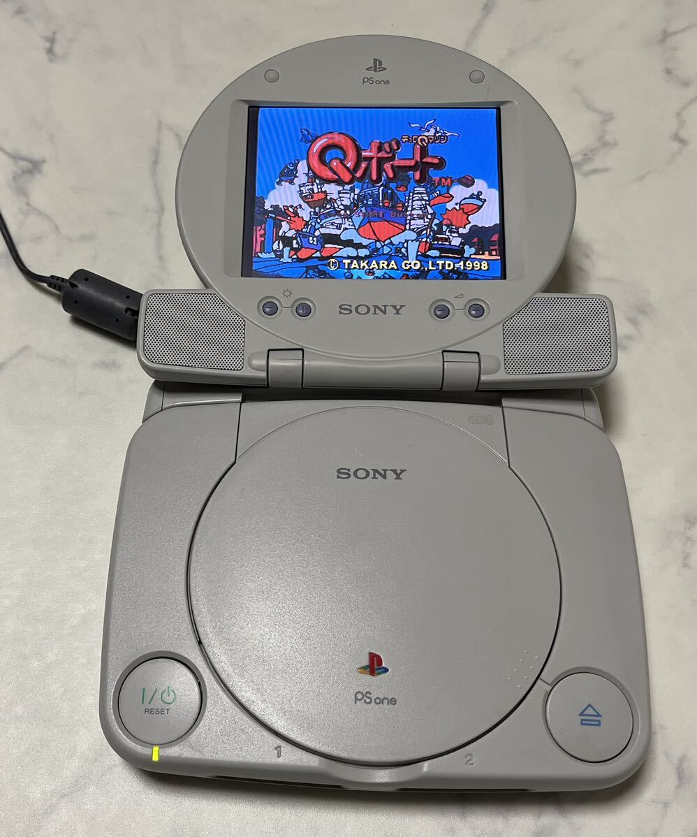 SONY PlayStation PSone ソニー プレイステーション PS One COMBO コンボ 液晶モニター 純正アダプタ付き LCDモニターの画像1