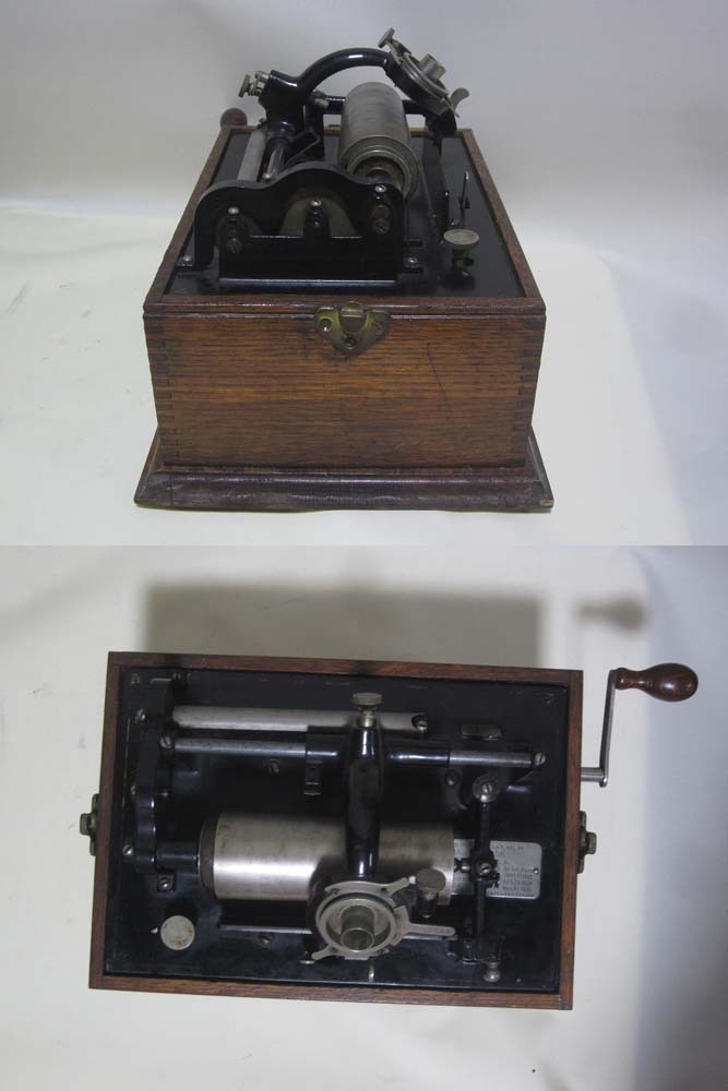 ★☆エジソン 蝋管蓄音機 1898年 2分用 ホーン付き 現状品☆★_画像4