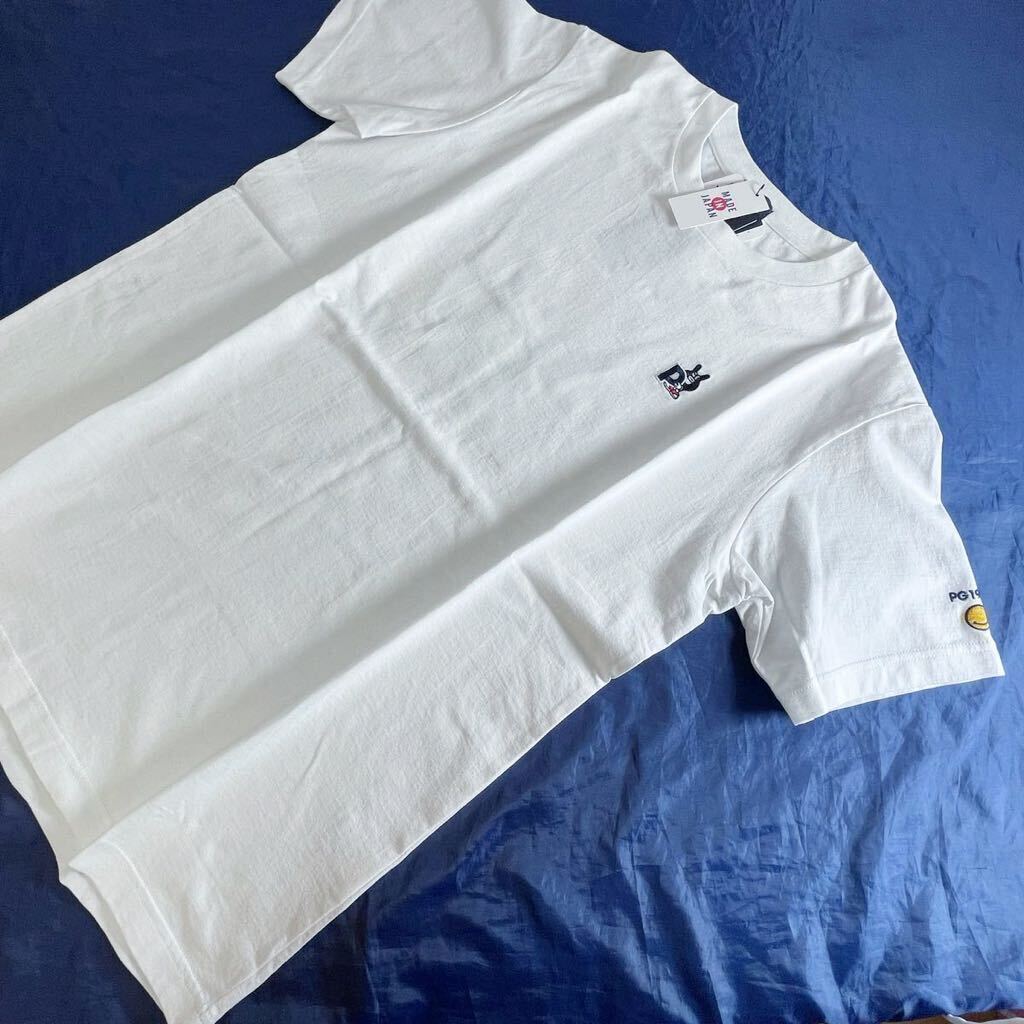 本物 新品 50439115 PEARLY GATESパーリーゲイツ/5(サイズL)超人気 どうしちゃったPG 半袖Tシャツ 日本製の画像3