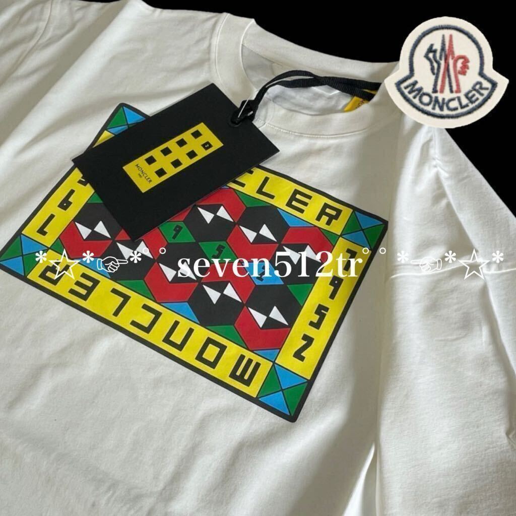 本物新品 40745137 MONCLERモンクレール/超人気(サイズXXL)ジーニアス1952 TーSHIRTコラボ限定半袖Ｔシャツ 凄くカッコイイ！の画像1