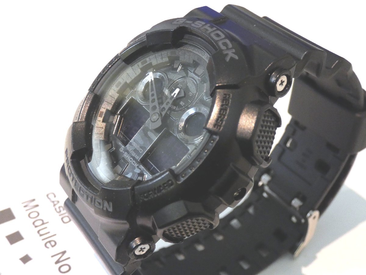 【新品未使用・正規品】G-SHOCK Gショック腕時計 GA-100CF-1ADR CASHIO 人気のカモフラージュダイヤルシリーズ／クールなシルバーメタリ_画像8