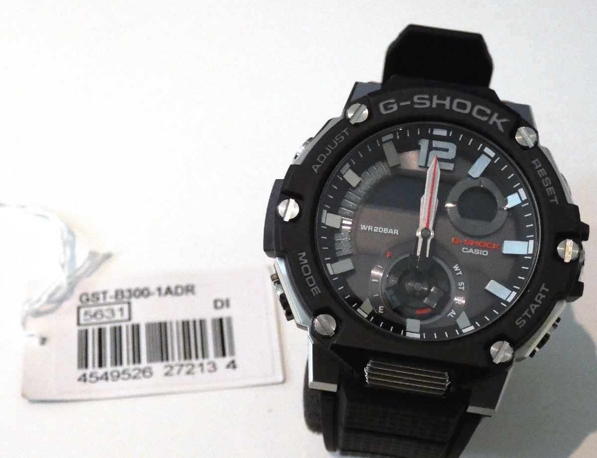 【新品未使用】Gショック腕時計 GST-B300-1ADR ※電池交換の必要あり※　メンズ ブラック/G-SHOCK CASHIO_画像3
