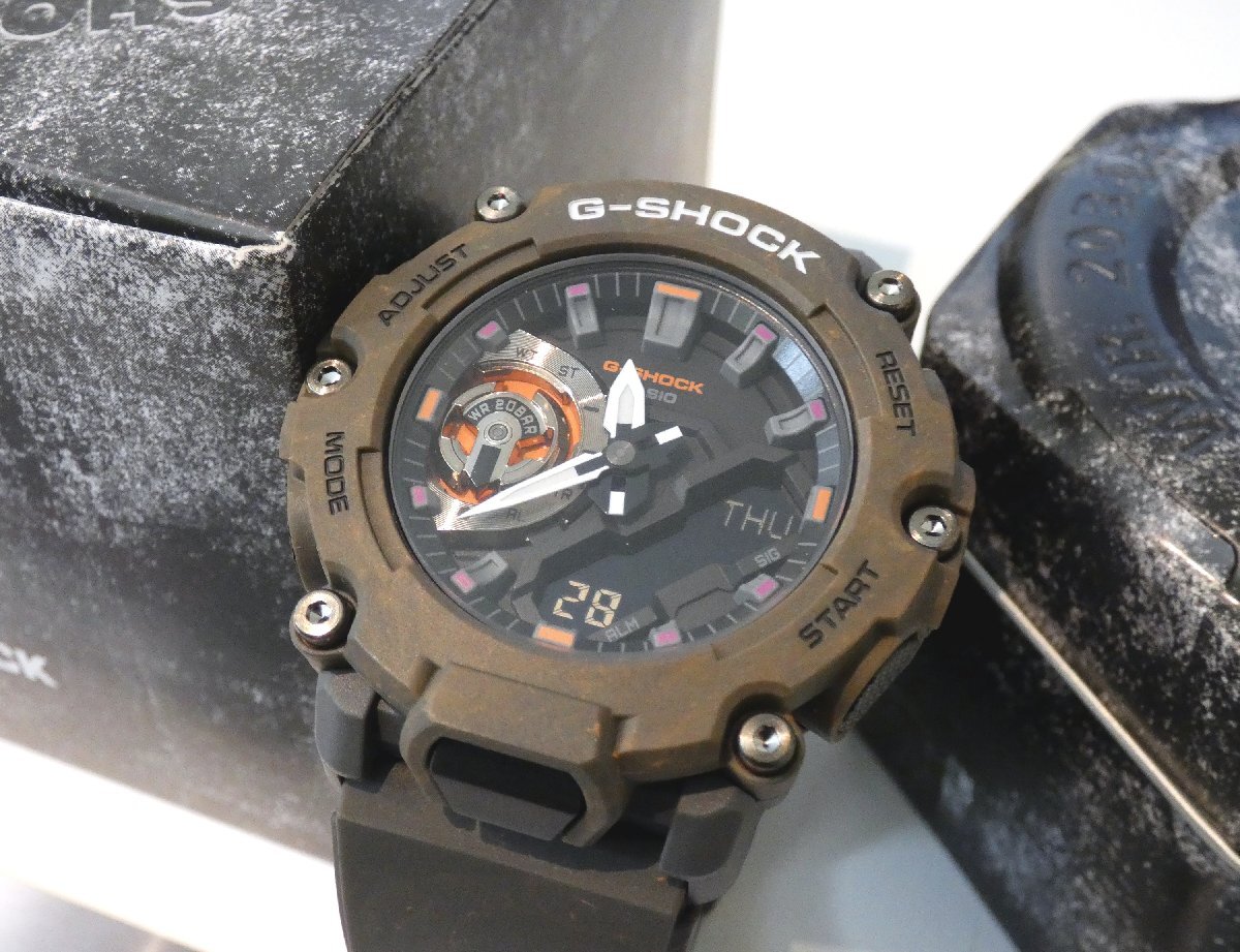 【新品未使用・正規品】G-SHOCK Gショック腕時計 GA2200MFR-5ADR おしゃれなブラウン×オレンジカラー！MYSTIC FORESTシリーズの画像7