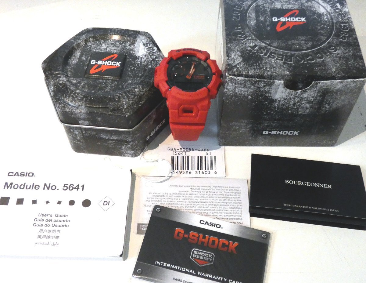 [ new goods unused * regular goods ]G-SHOCK G shock GBA-900RD-4ADR red G-SQUAD stylish red! multifunction regular goods Appli G-SHOCK MOVE correspondence 