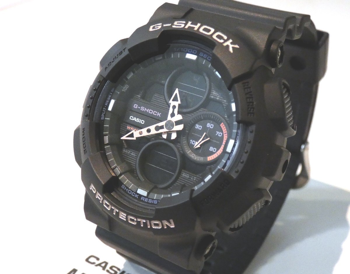 【新品未使用・正規品】G-SHOCK Gショック 小ぶりな小さめサイズ♪ GMA-S140-1AER CASHIO ブラック×ピンク メンズにも レディース 腕時計の画像6