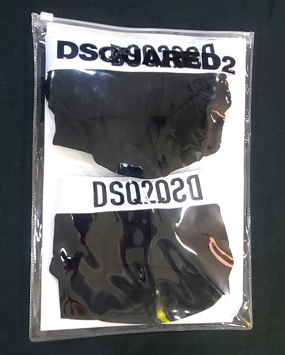 【SALE】DSQUARED2 ブリーフパンツ 2枚入り M BLACK ￥9,900 D9X613490_画像3