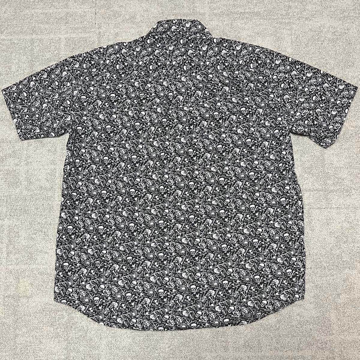 激レア】90's OLD STUSSY スカル ボーン シャツ Lサイズ相当 総 激レア】90's OLD STUSSY スカル ボーン シャツ Lサイズ相当 総
