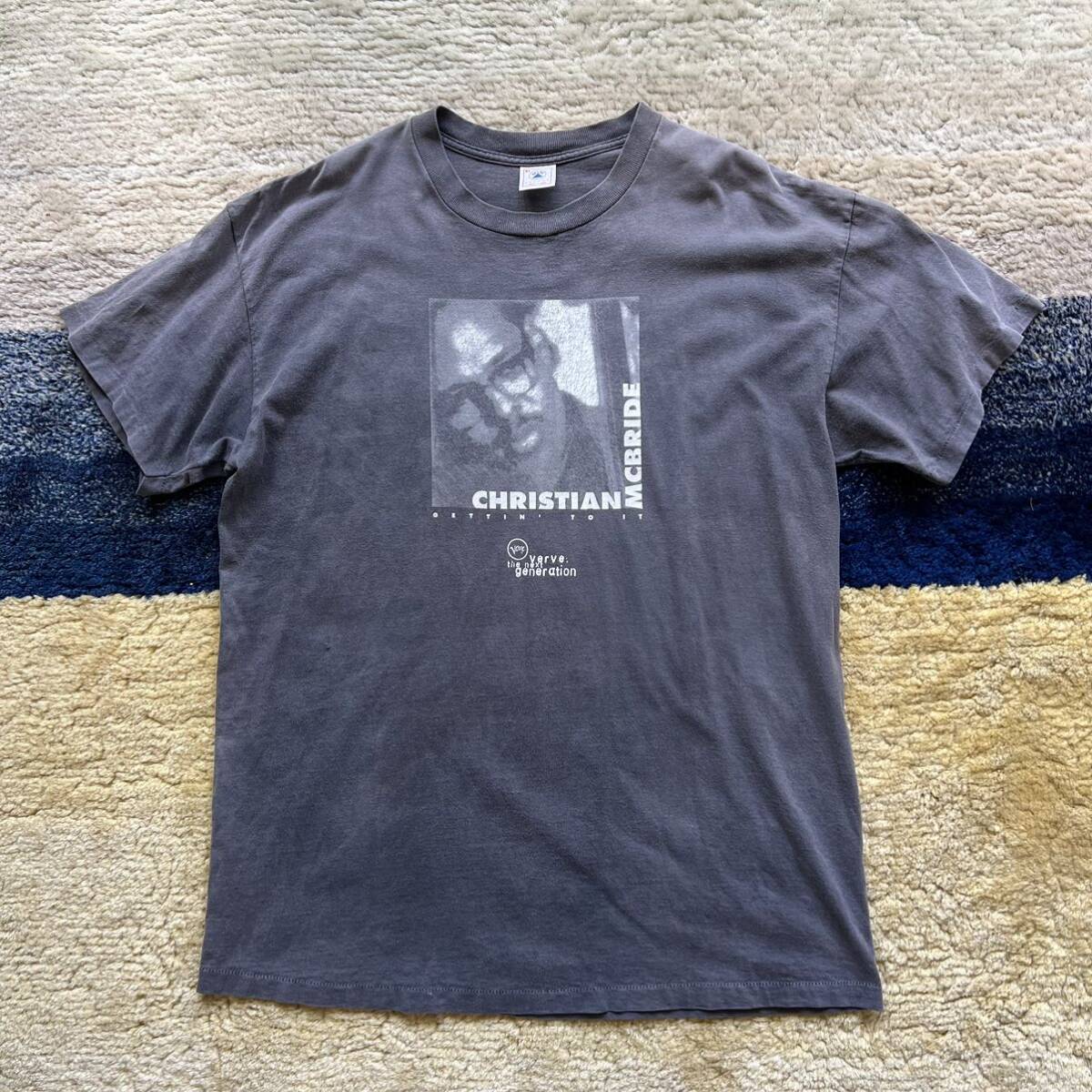 90's christian mcbride tシャツ jazz ビンテージ クリスチャン マクブライド サイズXL verve レア アメリカ製 USAの画像1