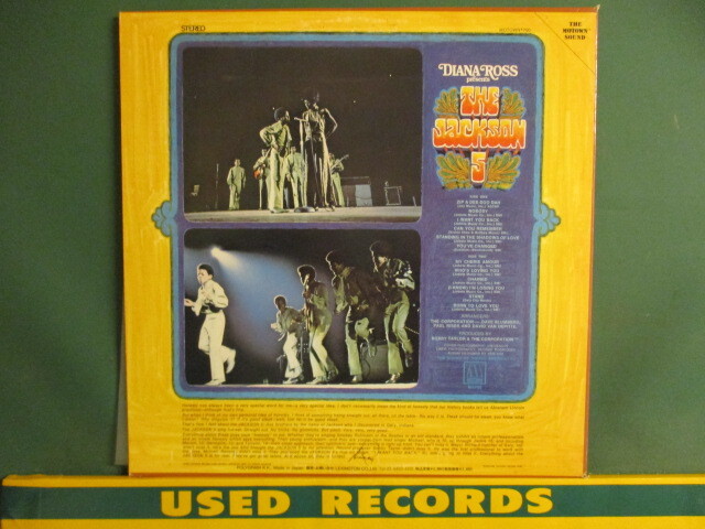 ★ The Jackson 5 ： Diana Ross Presents The Jackson Five LP ☆ (( '69年R&BチャートNo.1ヒット「I Want You Back」収録_画像2