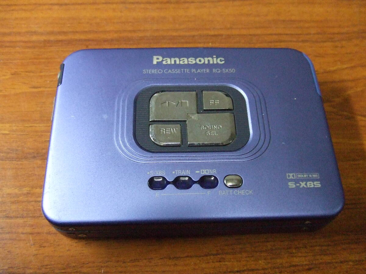 i43 Panasonic/パナソニック RQ-SX50 ポータブルカセットプレーヤー 未確認　中古　本体　ジャンク_画像1