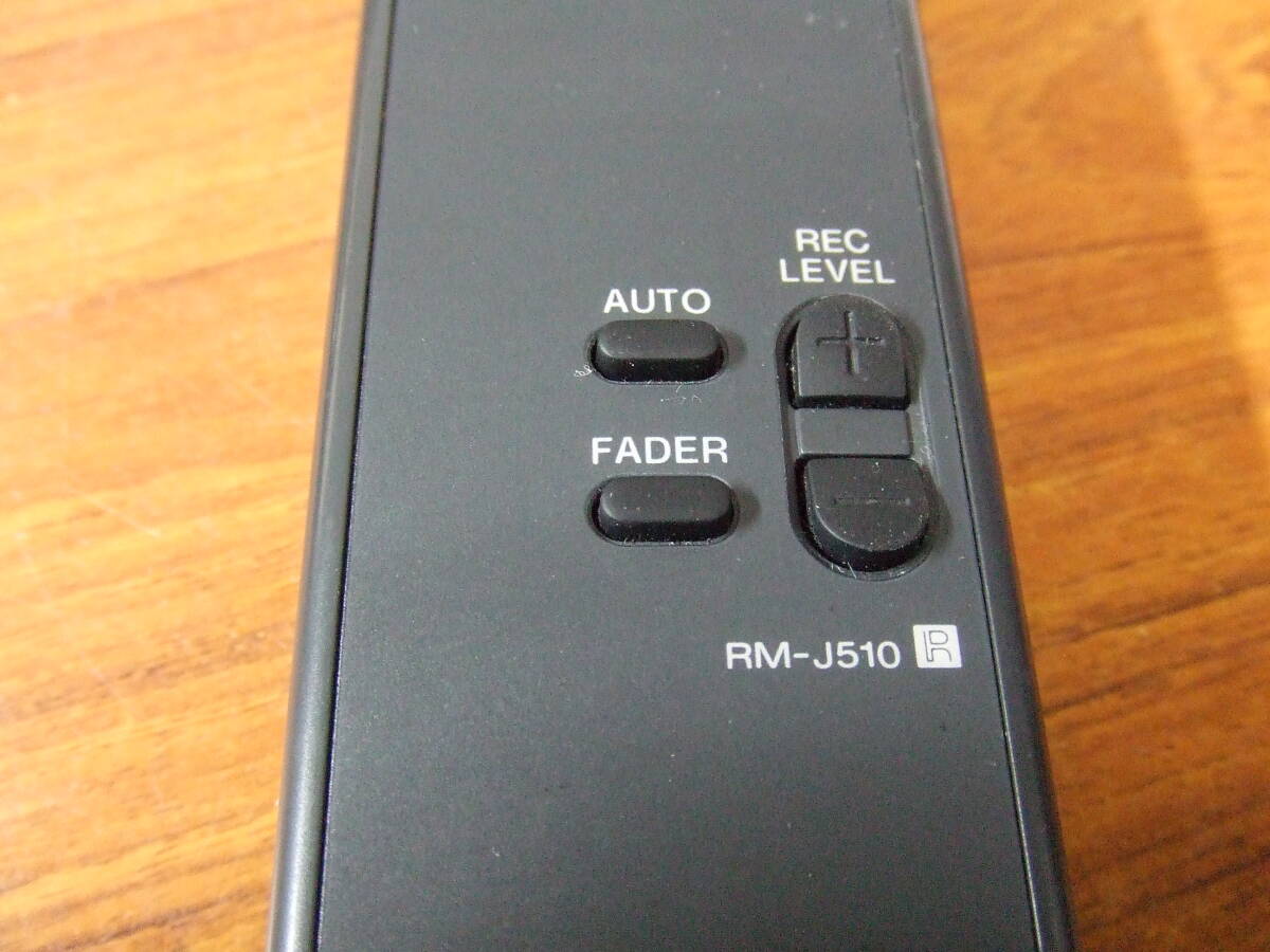 i70 SONY/ソニー　RM-J510 カセットデッキ用 オーディオリモコン 中古 TC-RX1000T用_画像4