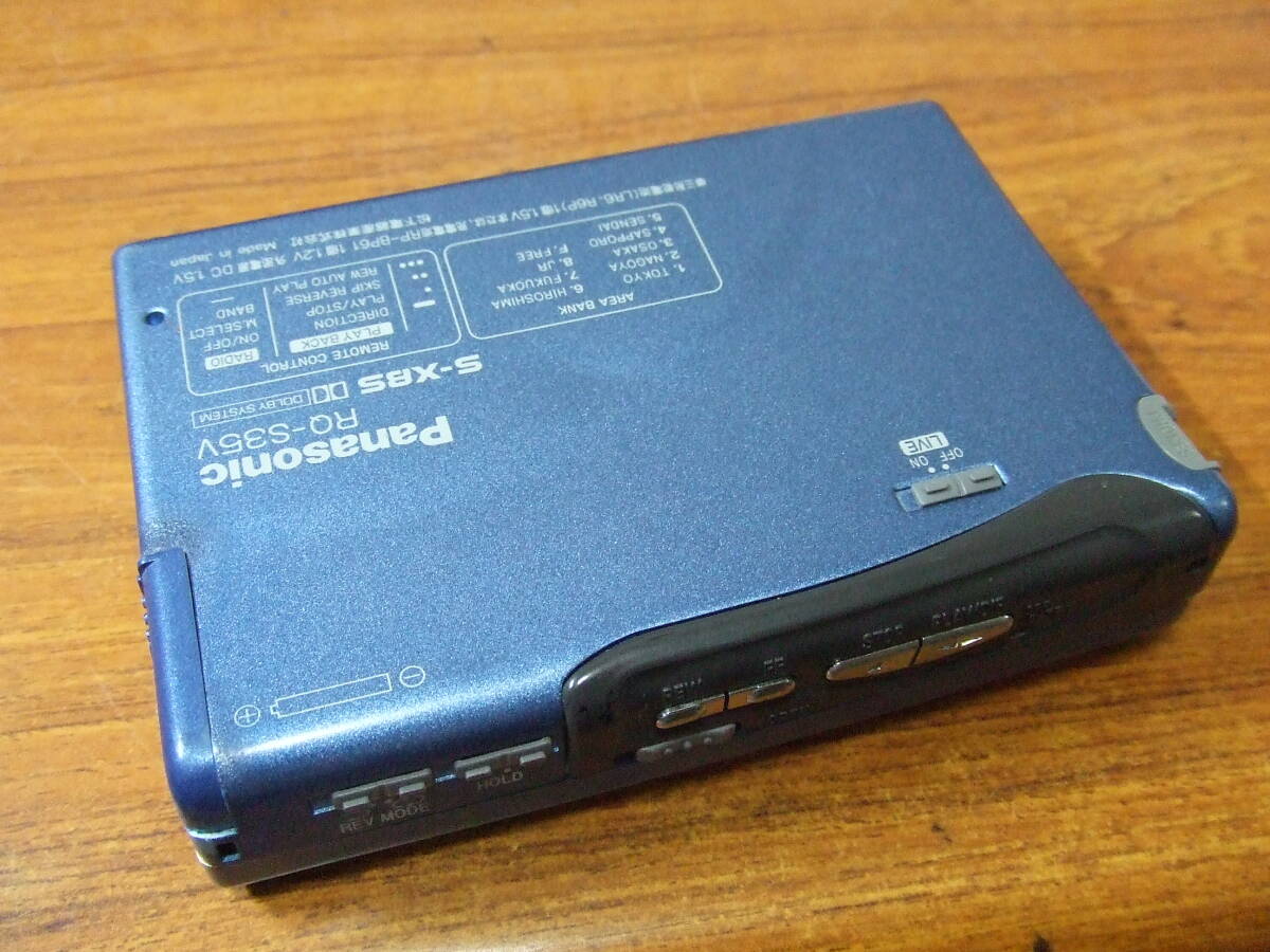 i463 Panasonic/パナソニック RQ-S35V ポータブルカセットプレーヤー 未確認　中古　本体 ジャンク